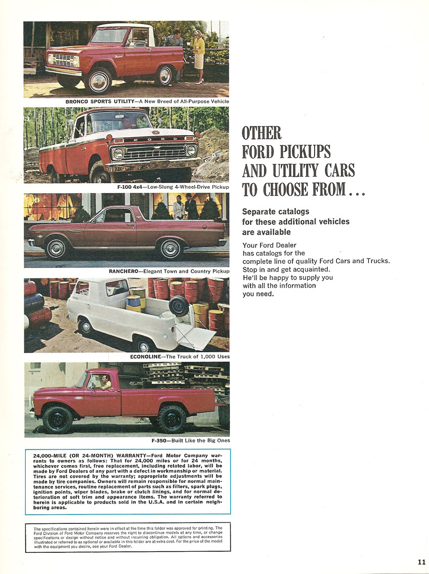 1966 Ford Pickup Trucks Brochure